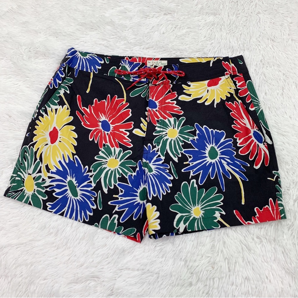 J Crew 5" breaker board short in floral print with ECONYL® nylon